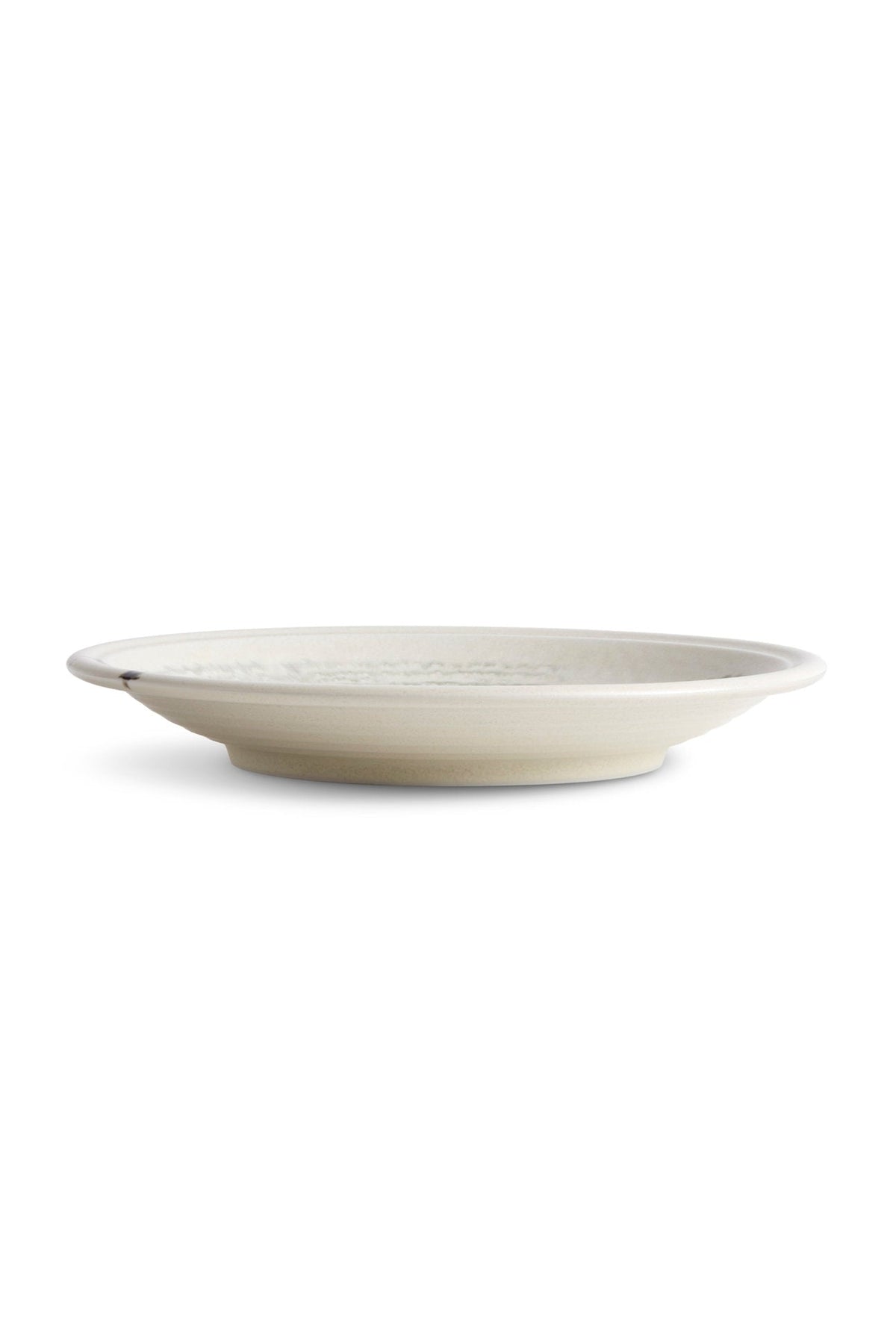 Assiette à dessert Sumi Brush en porcelaine - Gris