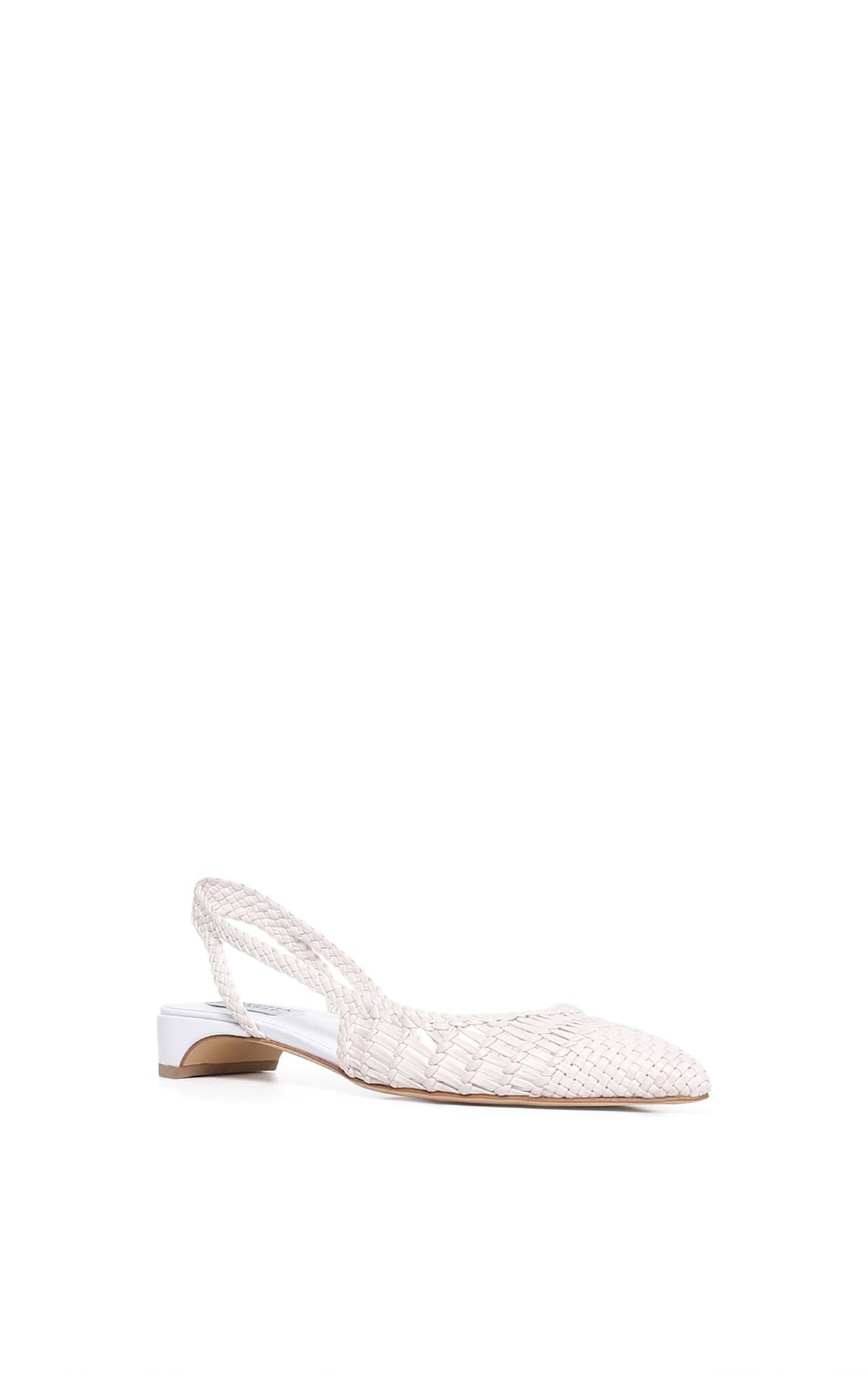 Pearlized White / Mules Perro en cuir - Pearlized White