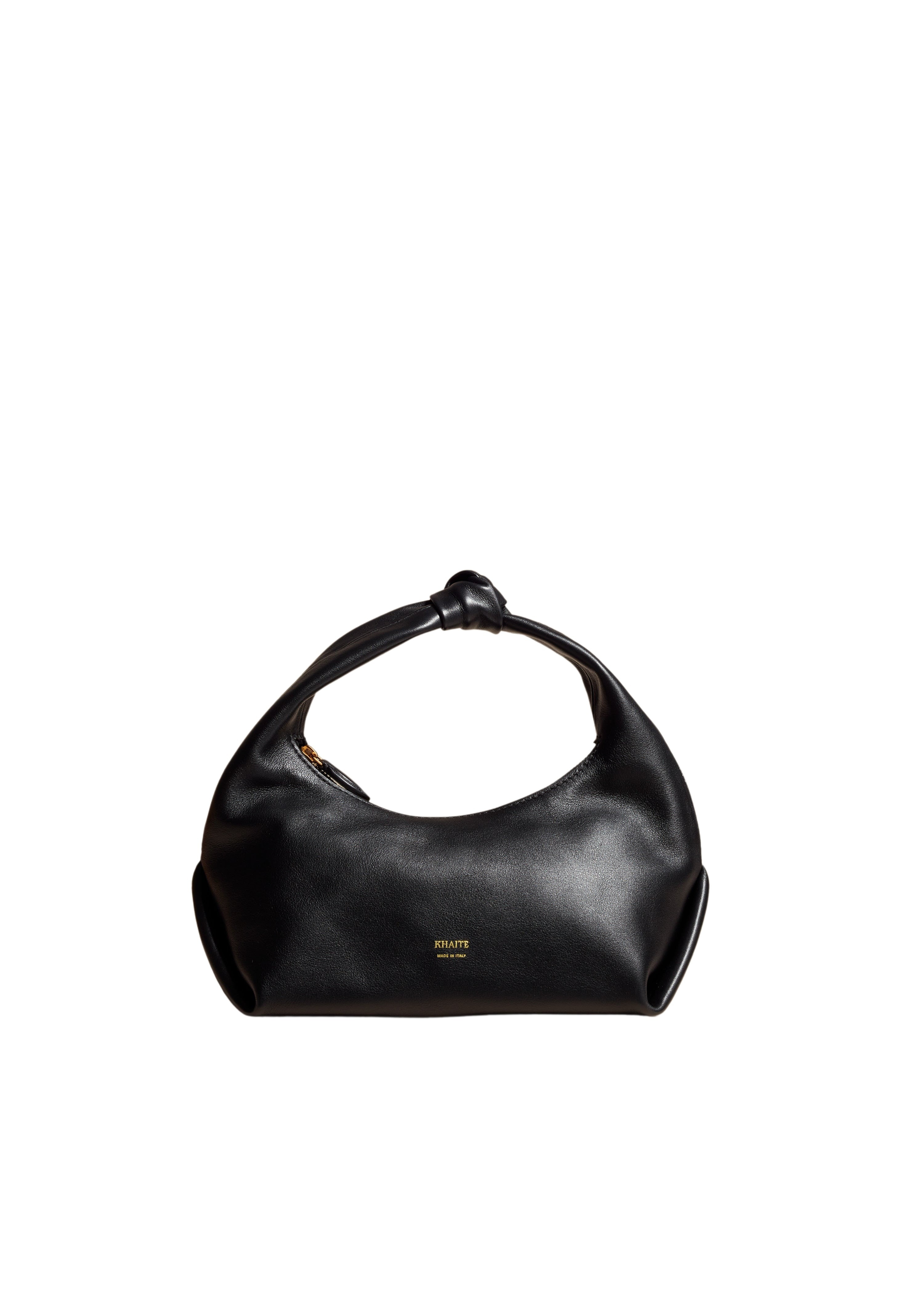 Small Beatrice hobo in leather - Black