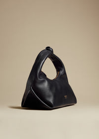 Small Beatrice hobo in leather - Black