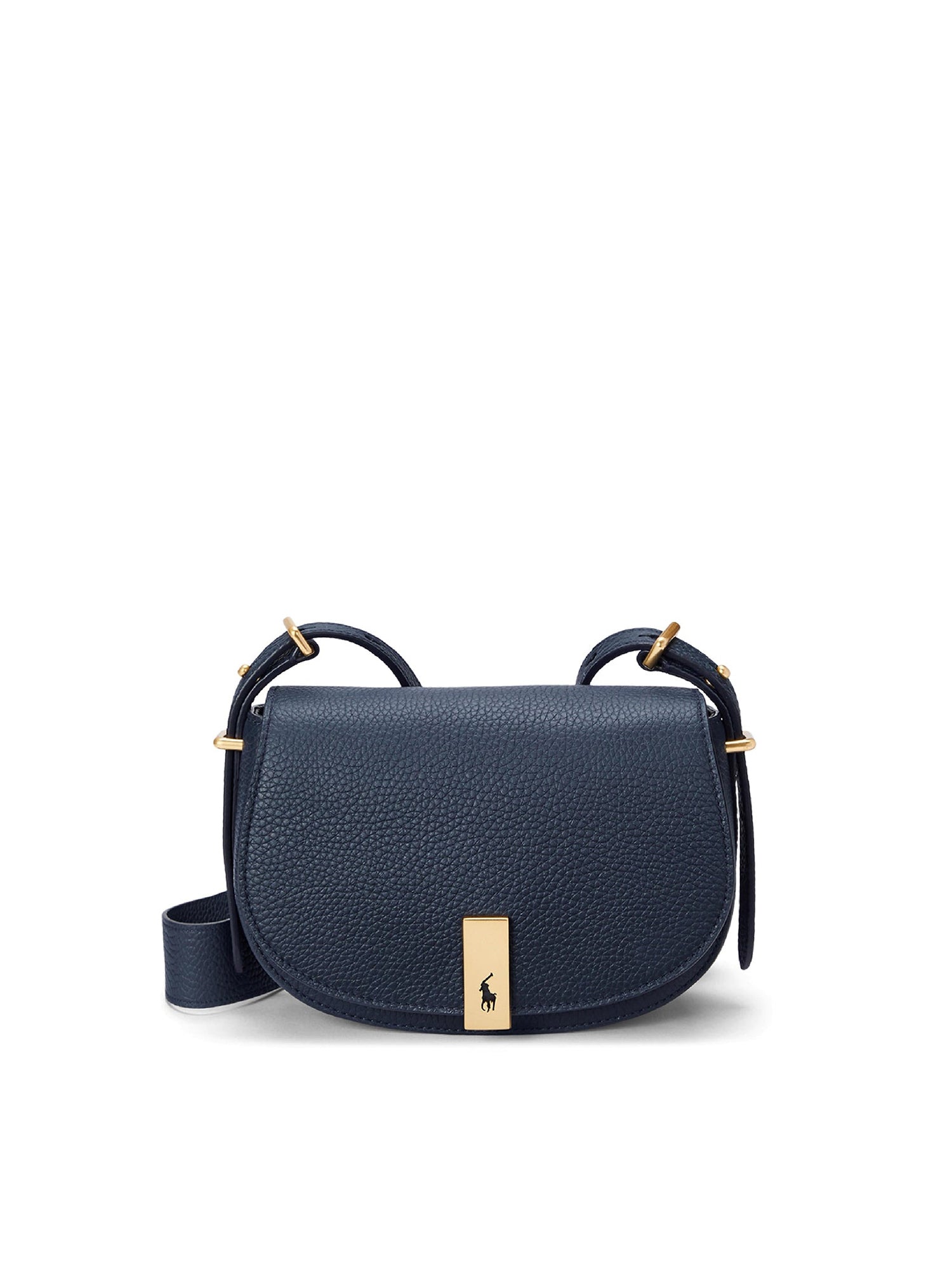 Saddle Polo ID leather mini-bag - Navy Navy