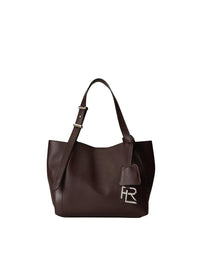 RL 888 mini-cabas in leather - Mocha