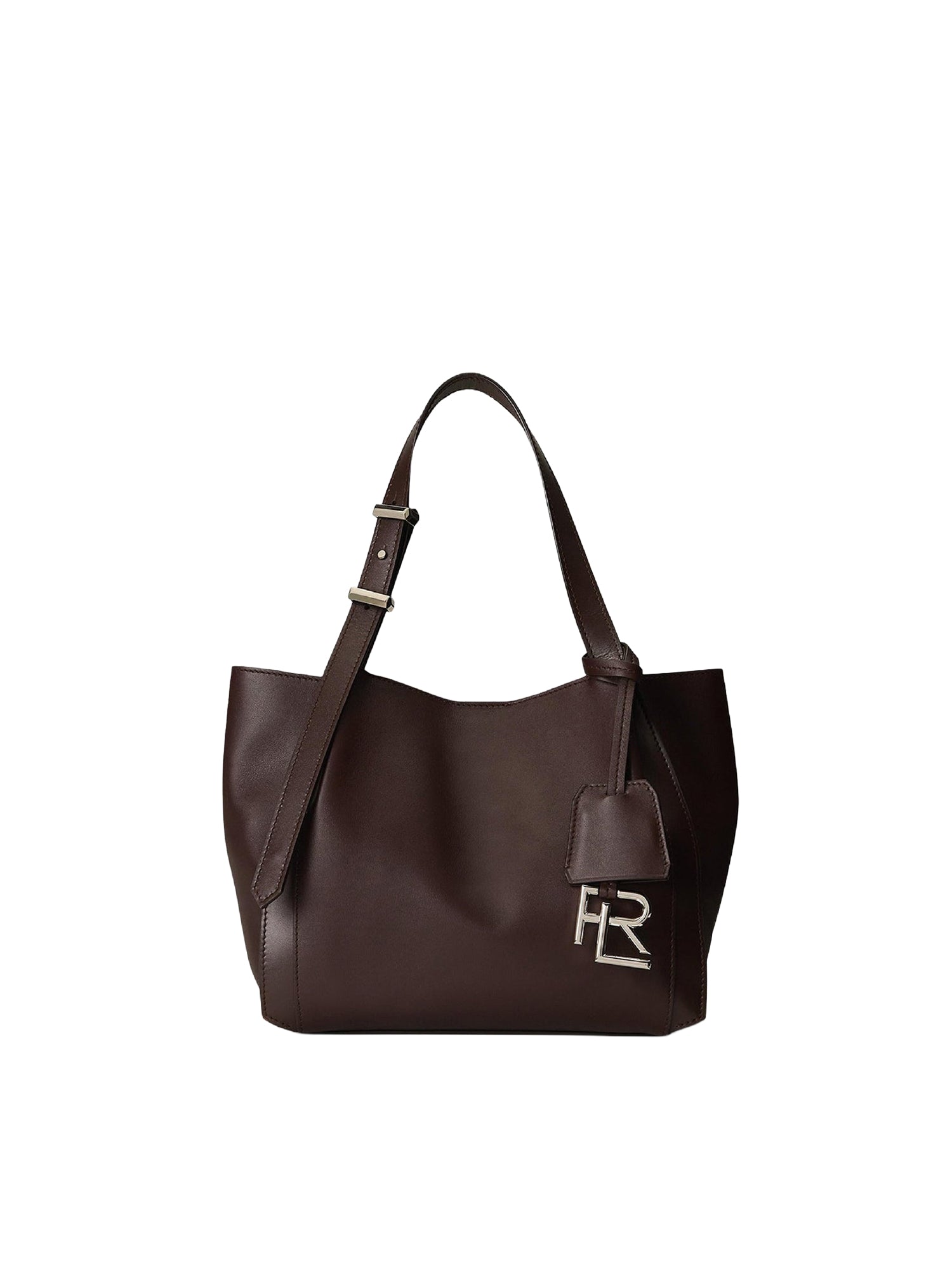 RL 888 mini-cabas in leather - Mocha