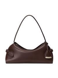 Ralph small shoulder bag in leather - Mocha