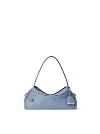 Petit sac porté épaule Ralph raphia - Cornflower