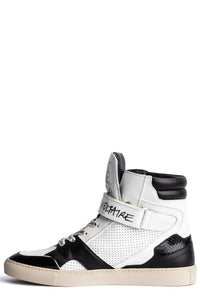 Sneakers montantes à logo " ZV" 1747 High Flash en cuir - Blanc