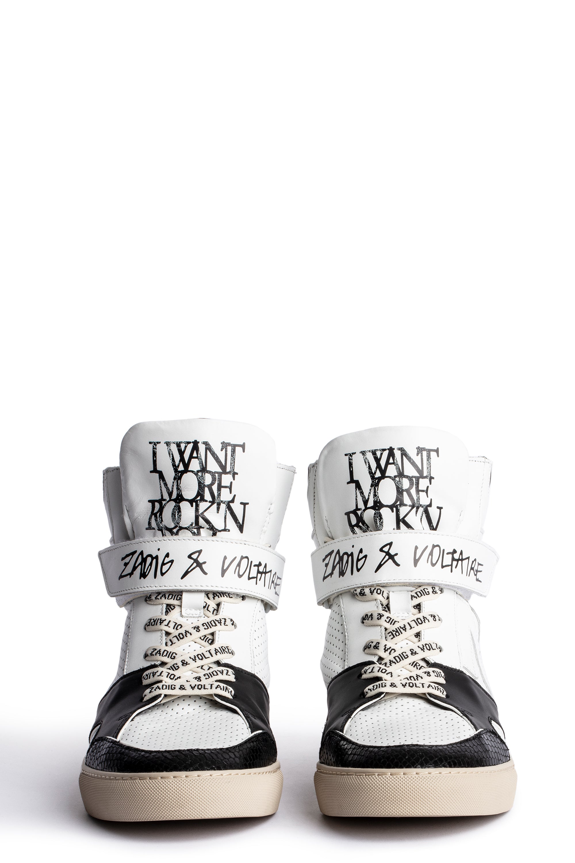 Sneakers montantes à logo " ZV" 1747 High Flash en cuir - Blanc