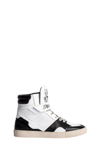 Sneakers montantes à logo " ZV" 1747 High Flash en cuir - Blanc