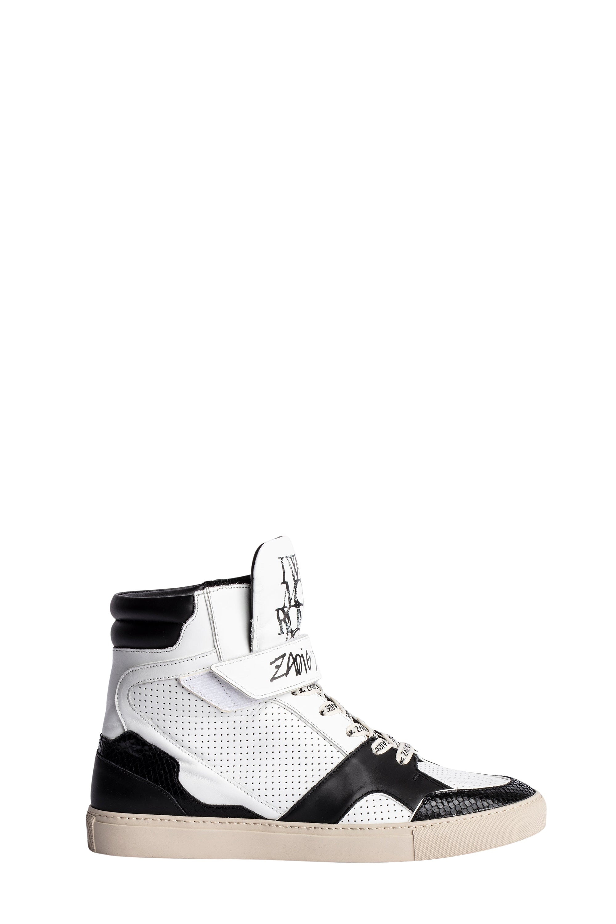 Sneakers montantes à logo " ZV" 1747 High Flash en cuir - Blanc