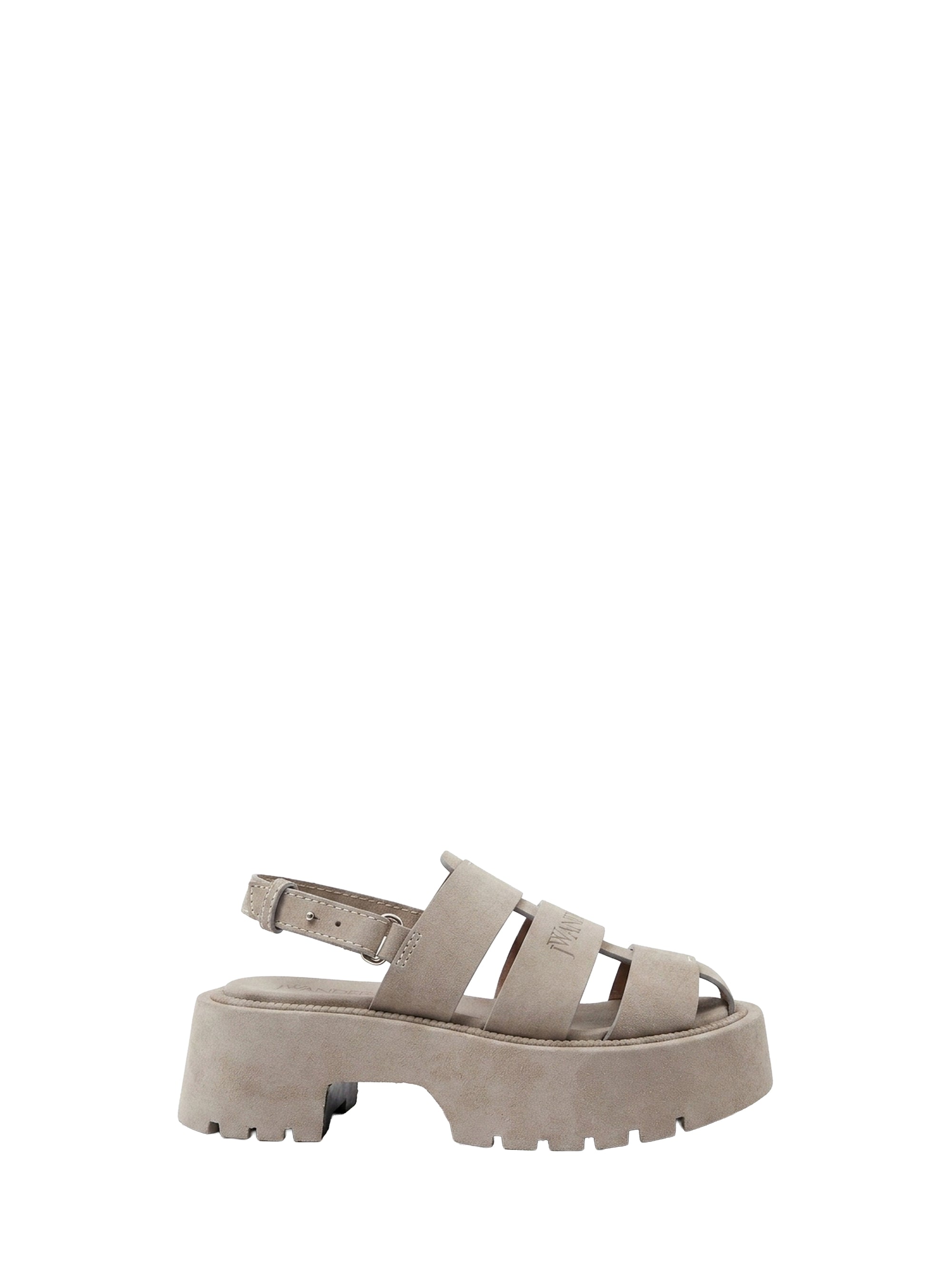 Sandales à plateforme en cuir - Grey