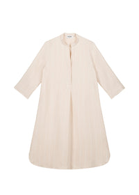 Robe droite ceinturée - Beige