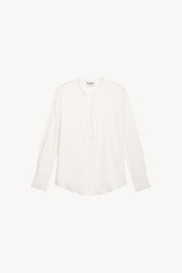 Chemise cintree col maho - Blanc Cassé
