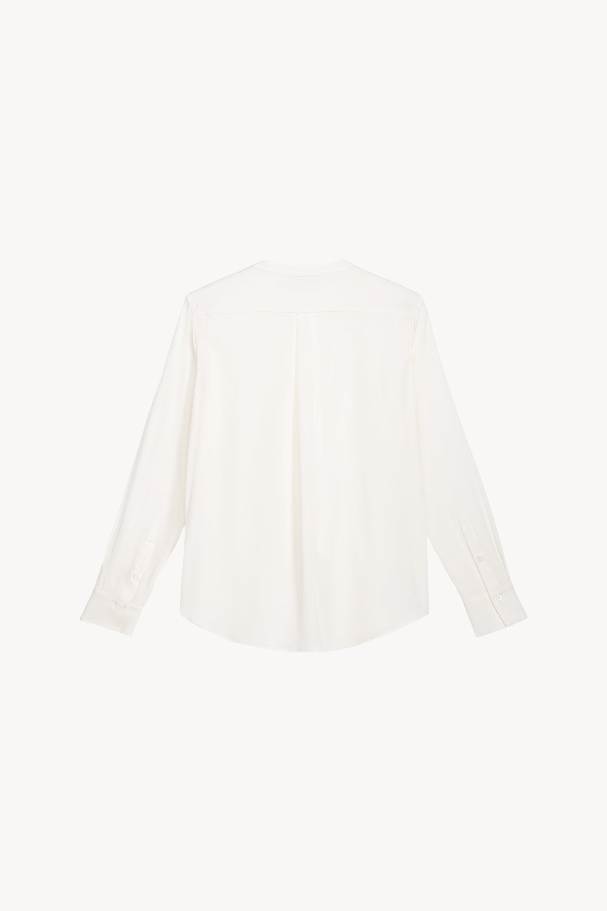 Chemise cintree col maho - Blanc Cassé