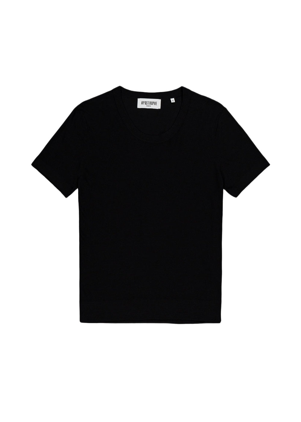T-shirt droit - Noir