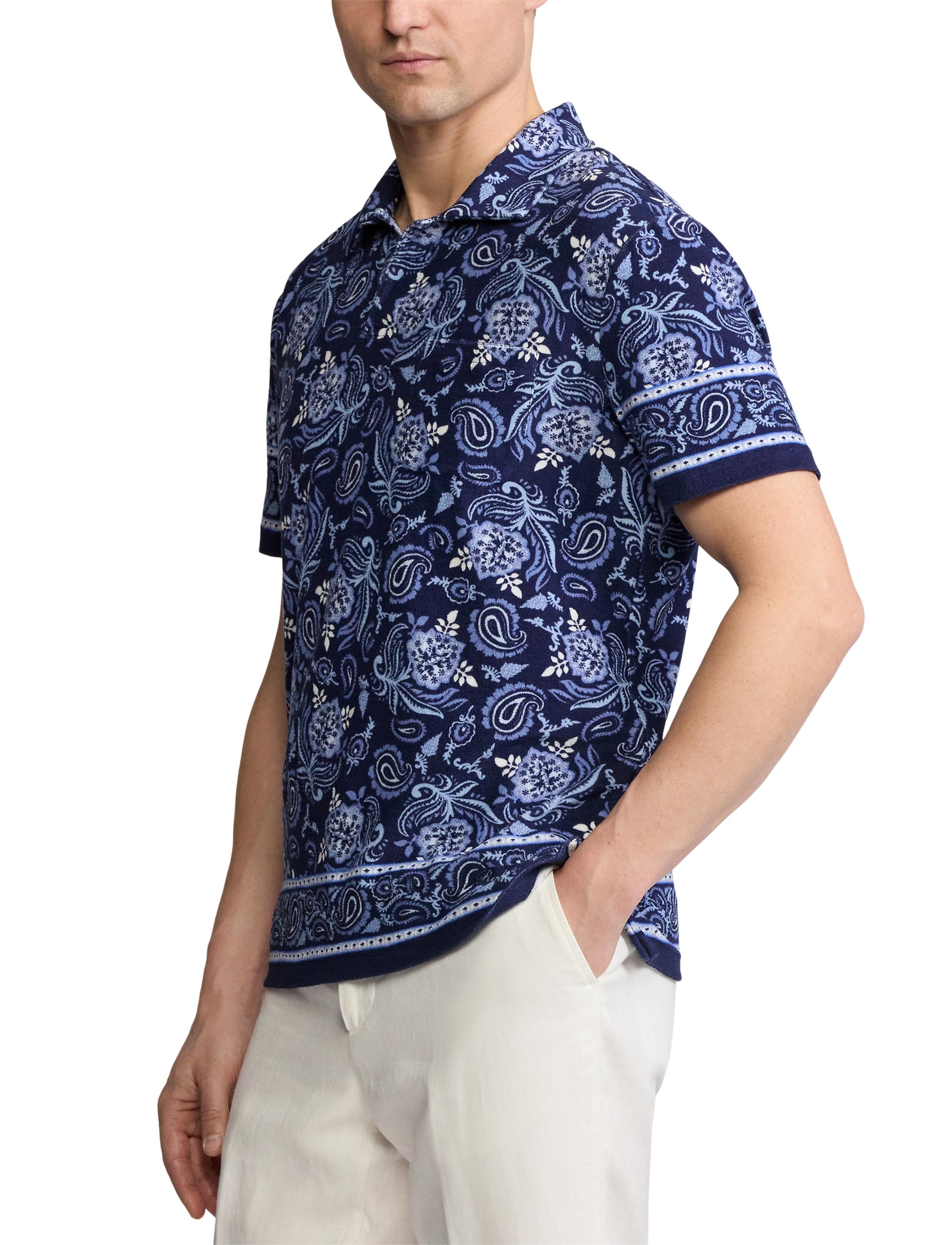 Polo Riviera à motif - Maiori Choppa Border Print