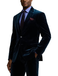 Veste Kent en velours  - Pageant Blue