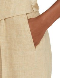 Ainsworth tweed shorts - Tan & Sage
