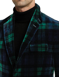 Veste Kent écossaise en velours - Blackwatch