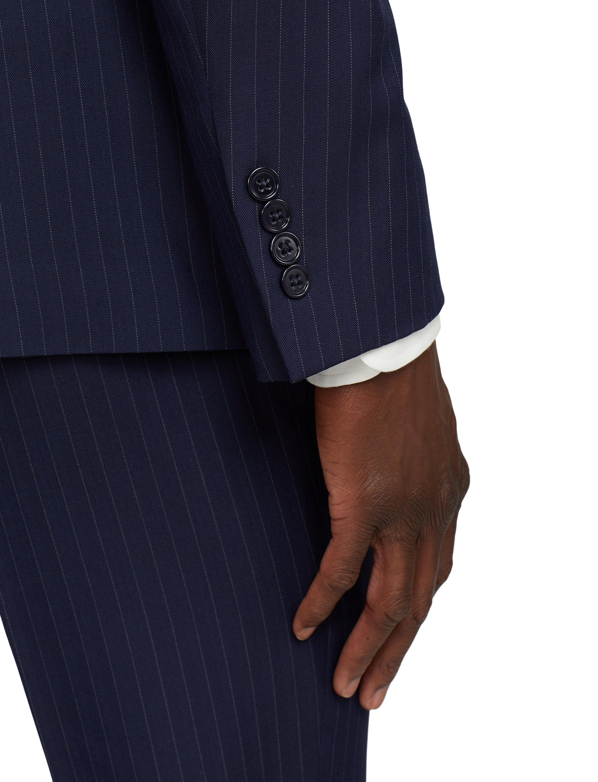 Costume Kent en laine - Bright Navy & Grey