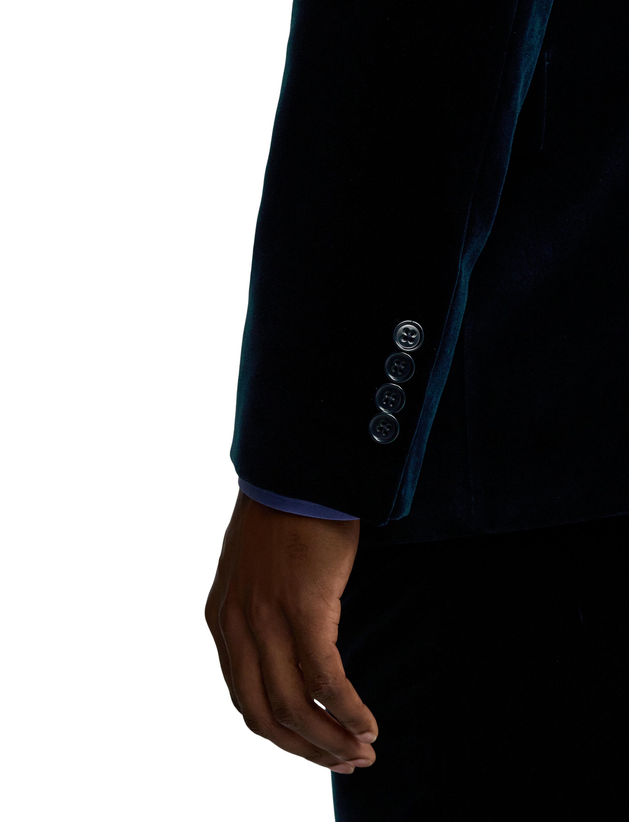 Veste Kent en velours  - Pageant Blue