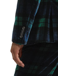 Veste Kent écossaise en velours - Blackwatch