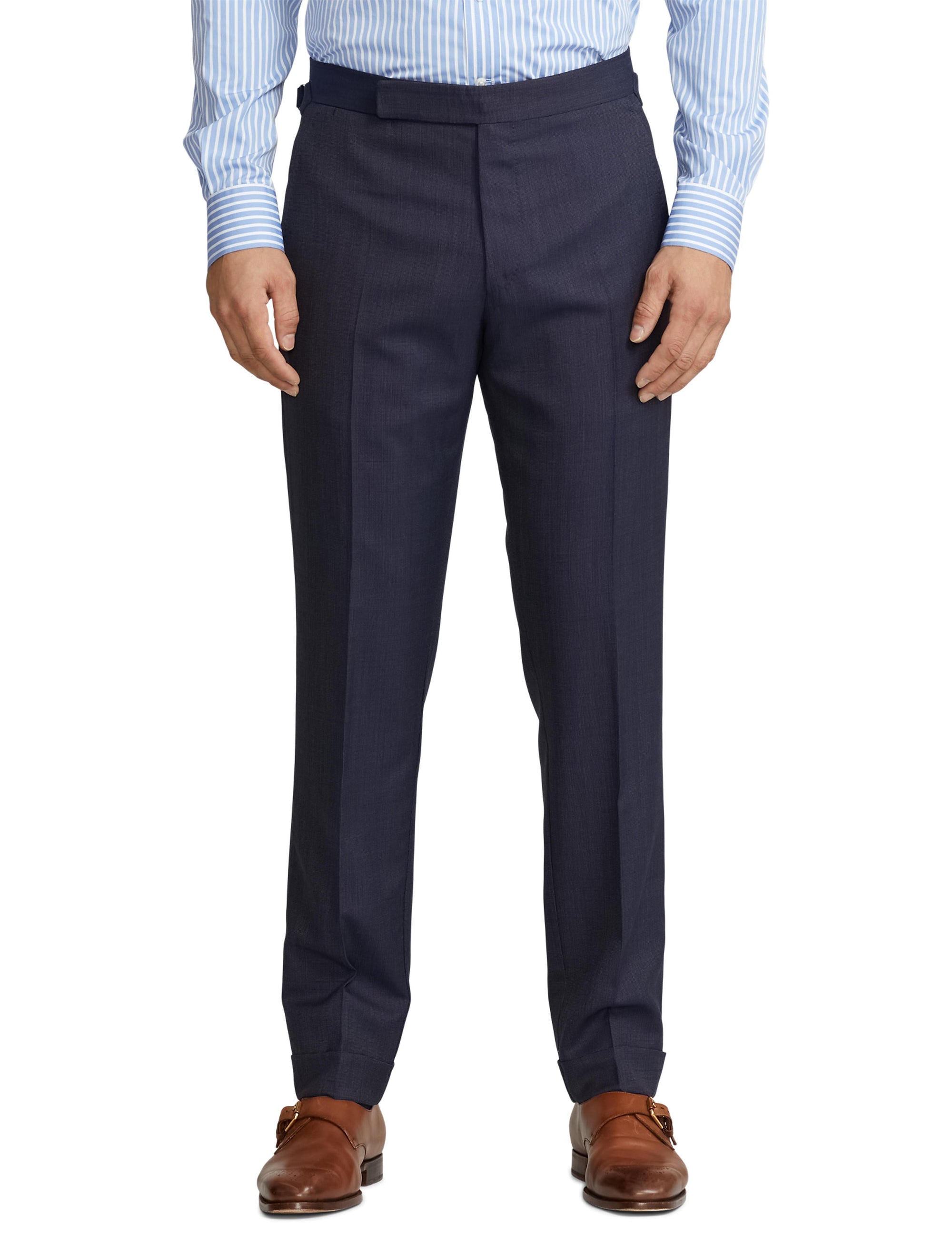 Costume Kent fait main en laine - Navy & Grey