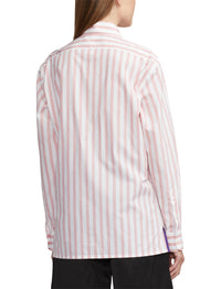11 STOCK CRYSTAL ROSE/WHITE BUTTON FRONT SHIRT