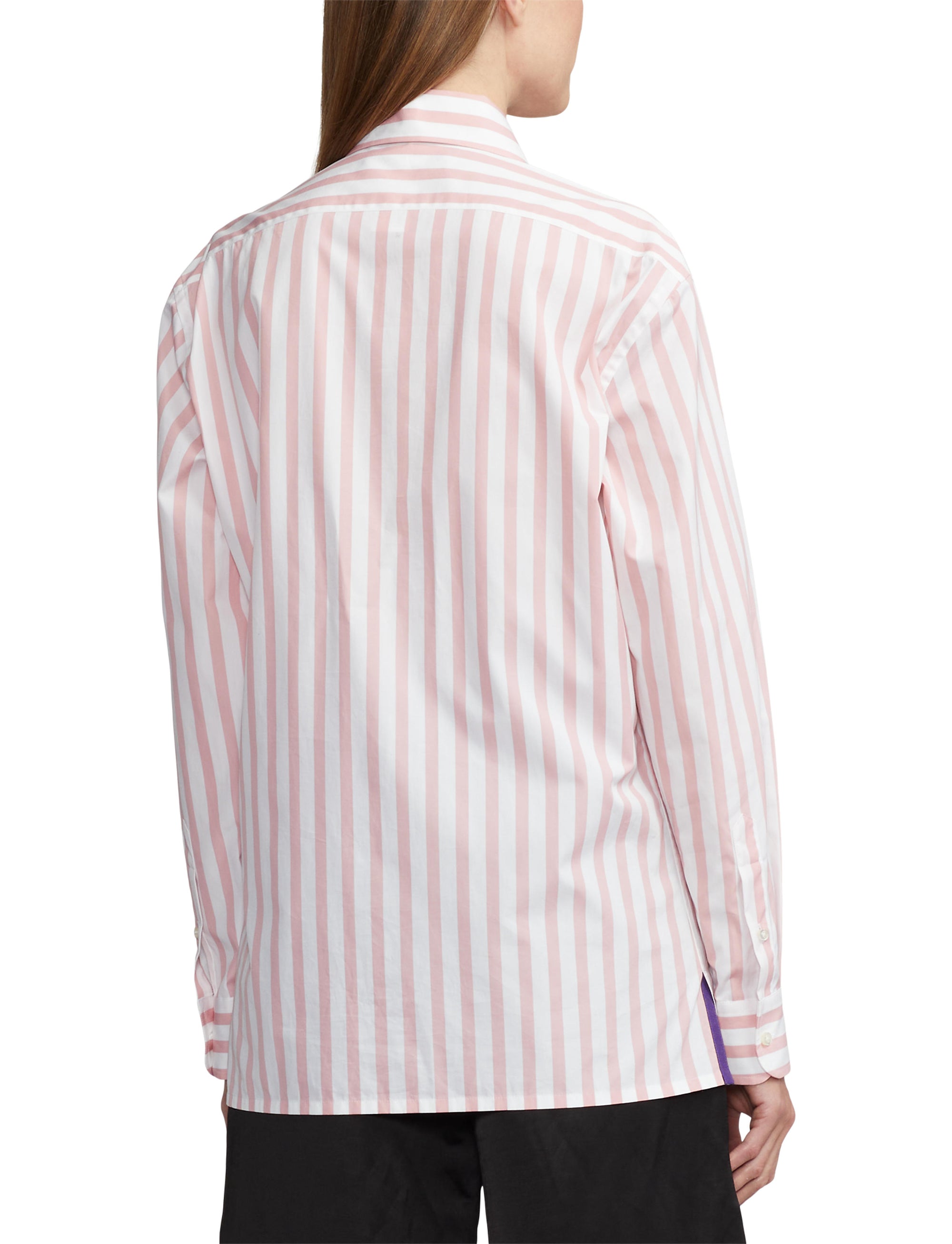 11 STOCK CRYSTAL ROSE/WHITE BUTTON FRONT SHIRT