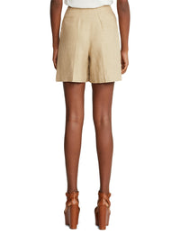 Ainsworth tweed shorts - Tan & Sage