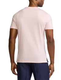 Round-neck T-shirt in Scottish yarn - Soft Pink