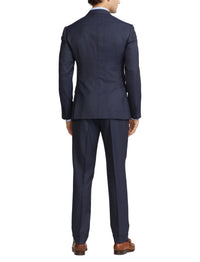 Costume Kent fait main en laine - Navy & Grey