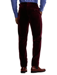 Pantalon Gregory en velours - Dark Maroon