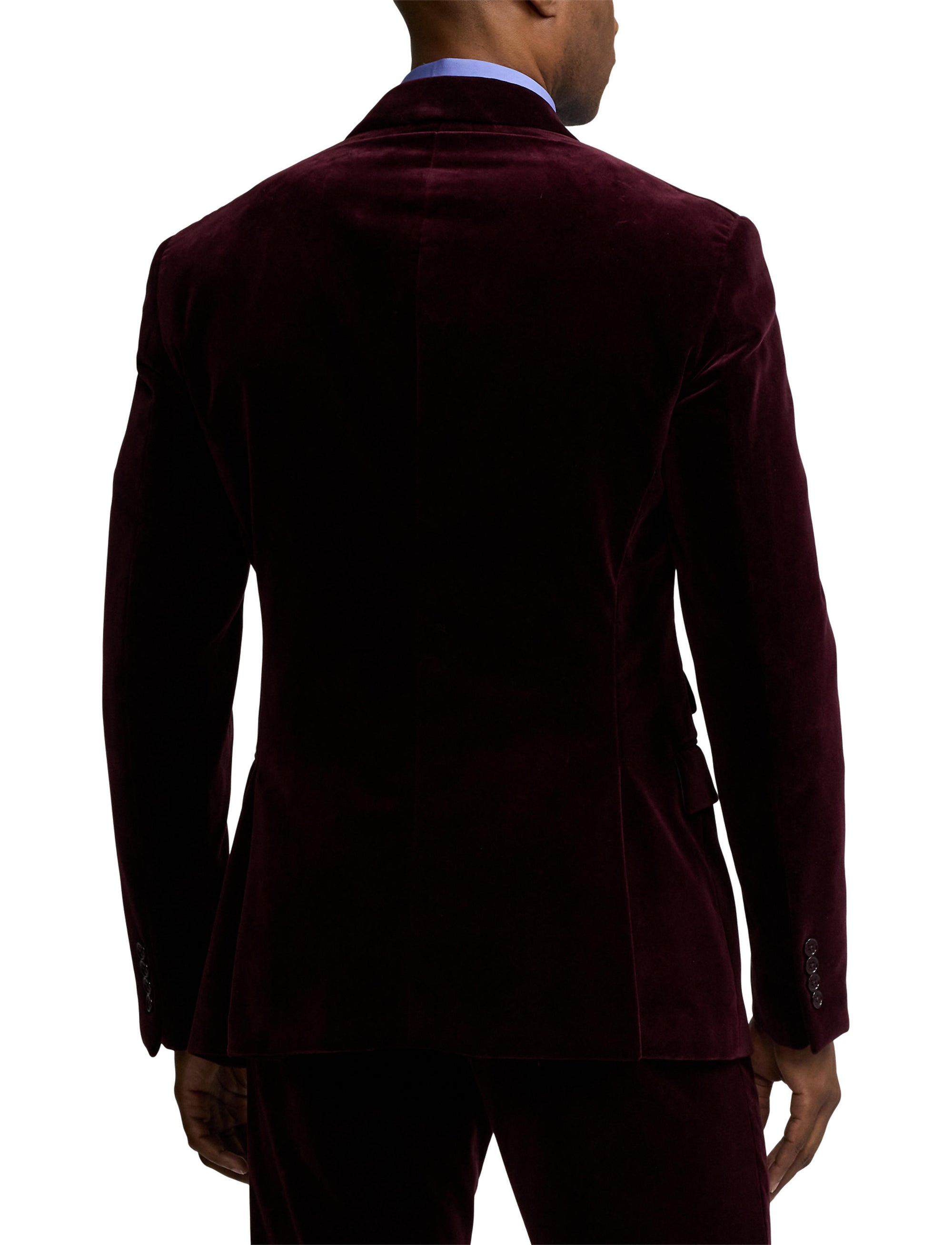 Veste Kent en velours - Dark Maroon