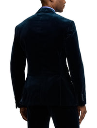 Veste Kent en velours  - Pageant Blue