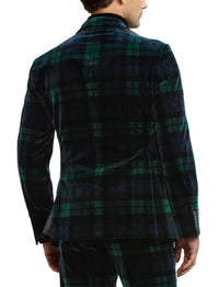 Veste Kent écossaise en velours - Blackwatch
