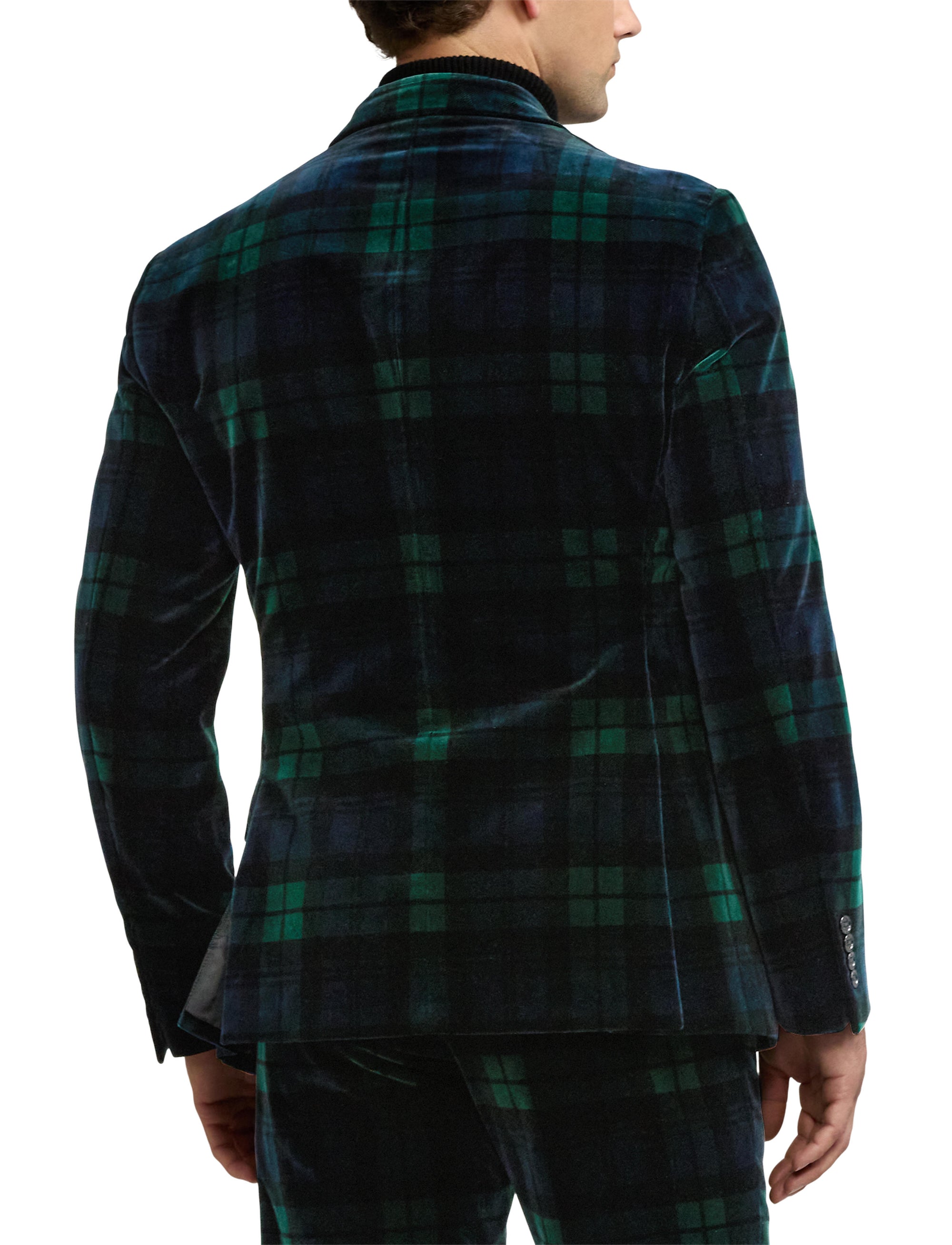 Veste Kent écossaise en velours - Blackwatch