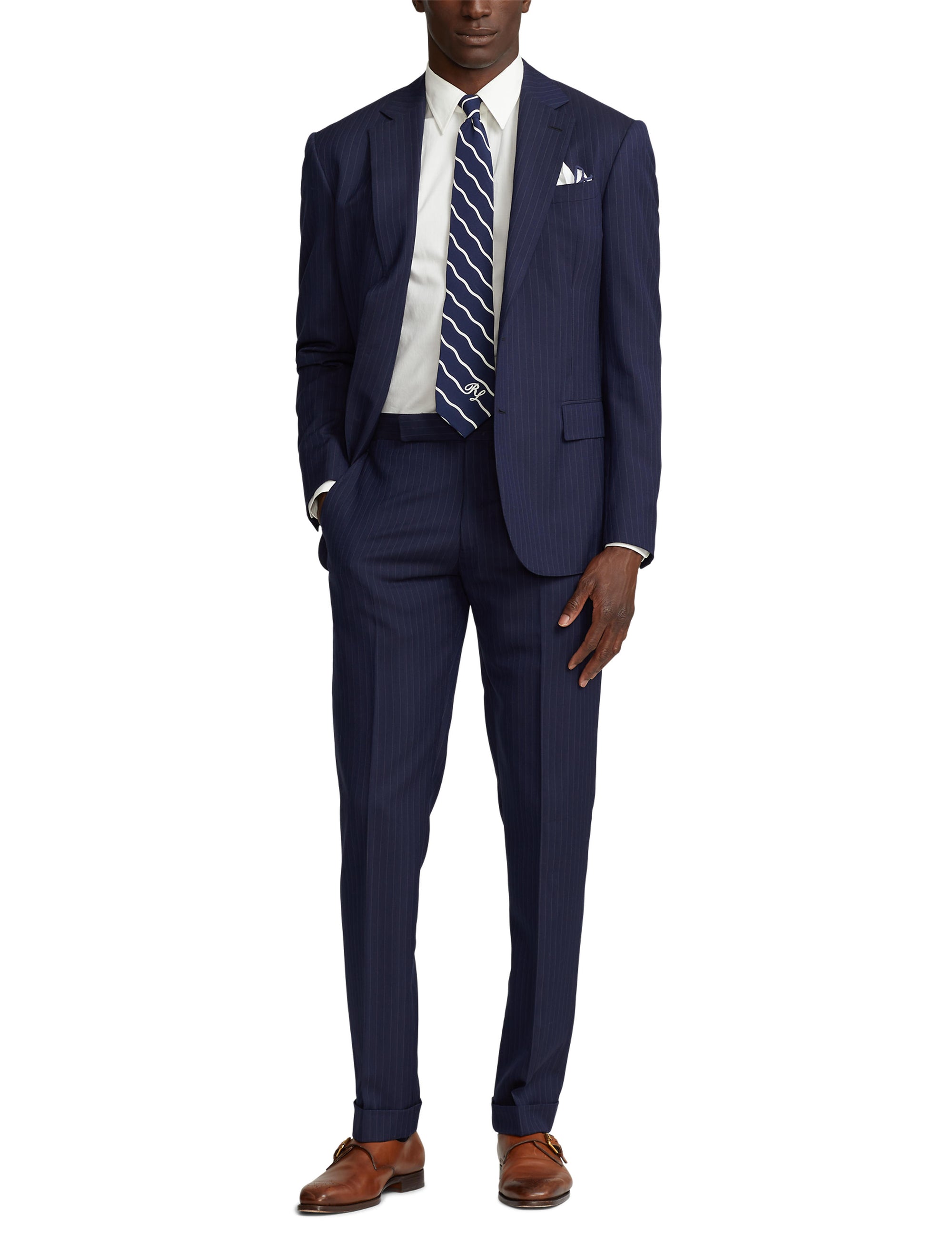 Costume Kent en laine - Bright Navy & Grey