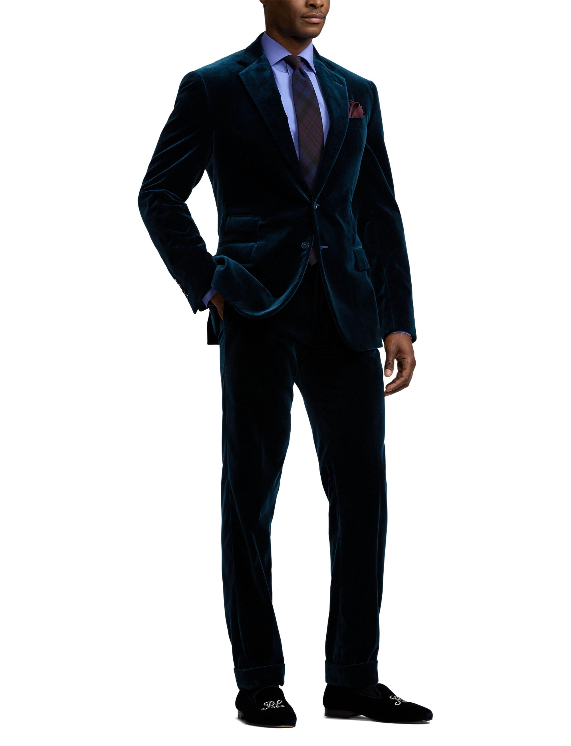 Veste Kent en velours  - Pageant Blue