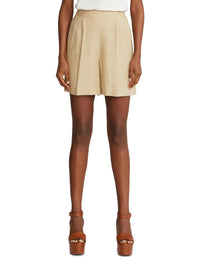 Ainsworth tweed shorts - Tan & Sage