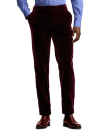 Pantalon Gregory en velours - Dark Maroon
