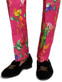Chaussons Alonzo bullion en velours - Black & Gold