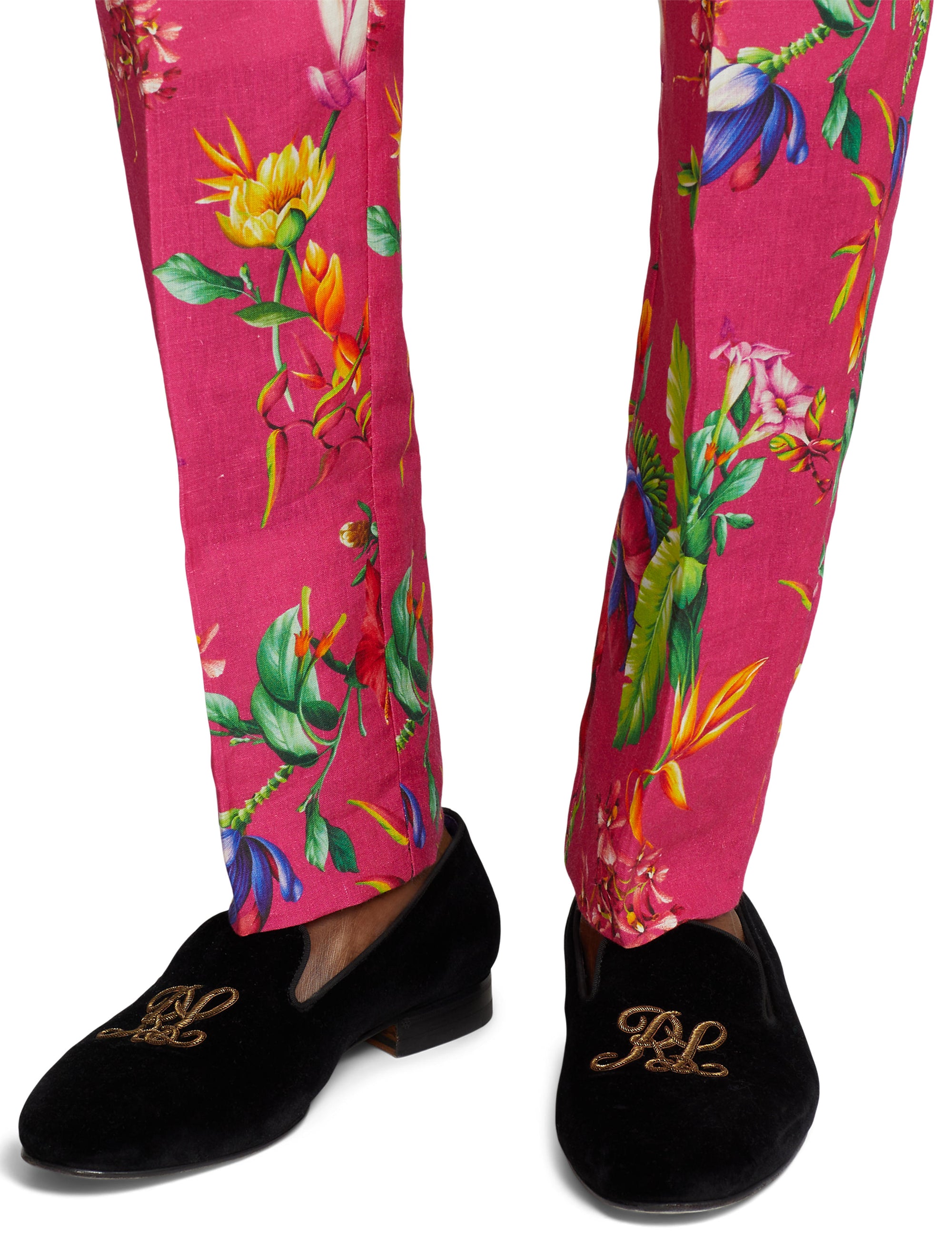 Chaussons Alonzo bullion en velours - Black & Gold