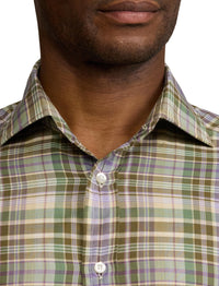 Chemise en sergé écossais - Multicolore