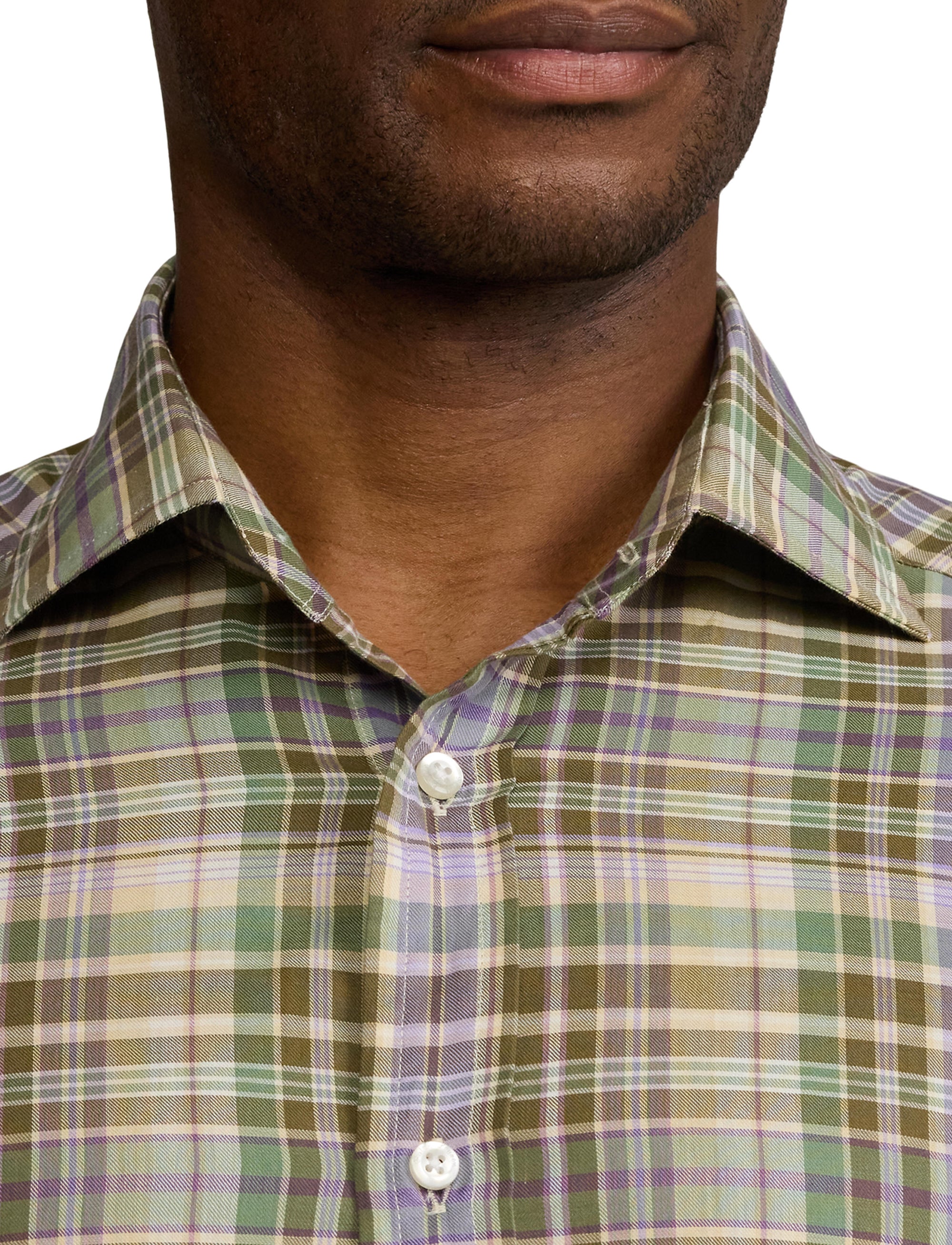 Chemise en sergé écossais - Multicolore