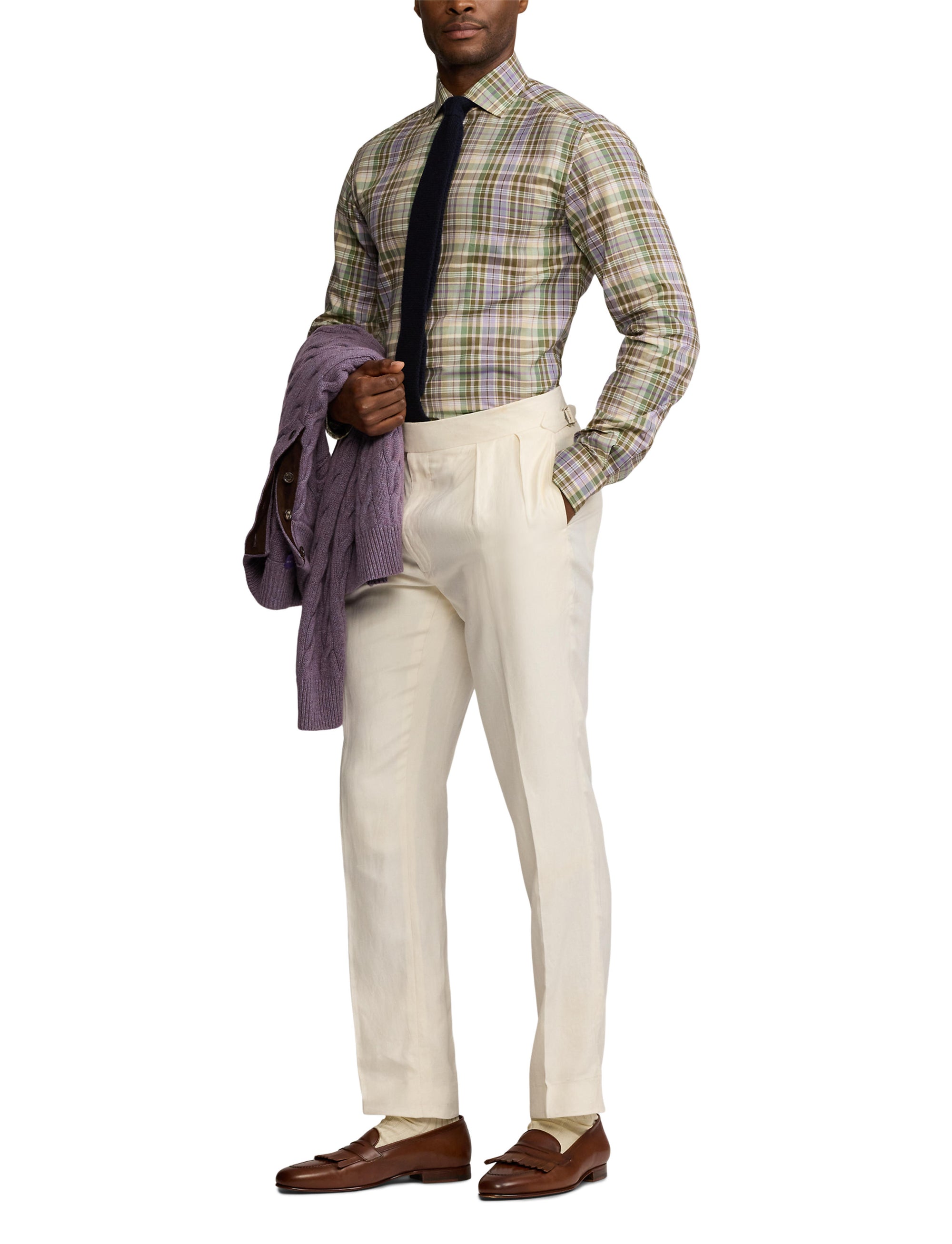 Chemise en sergé écossais - Multicolore