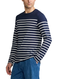 Striped long-sleeved T-shirt - Classic Chairman Navy & Dckwsh W