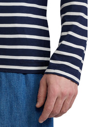 Striped long-sleeved T-shirt - Classic Chairman Navy & Dckwsh W