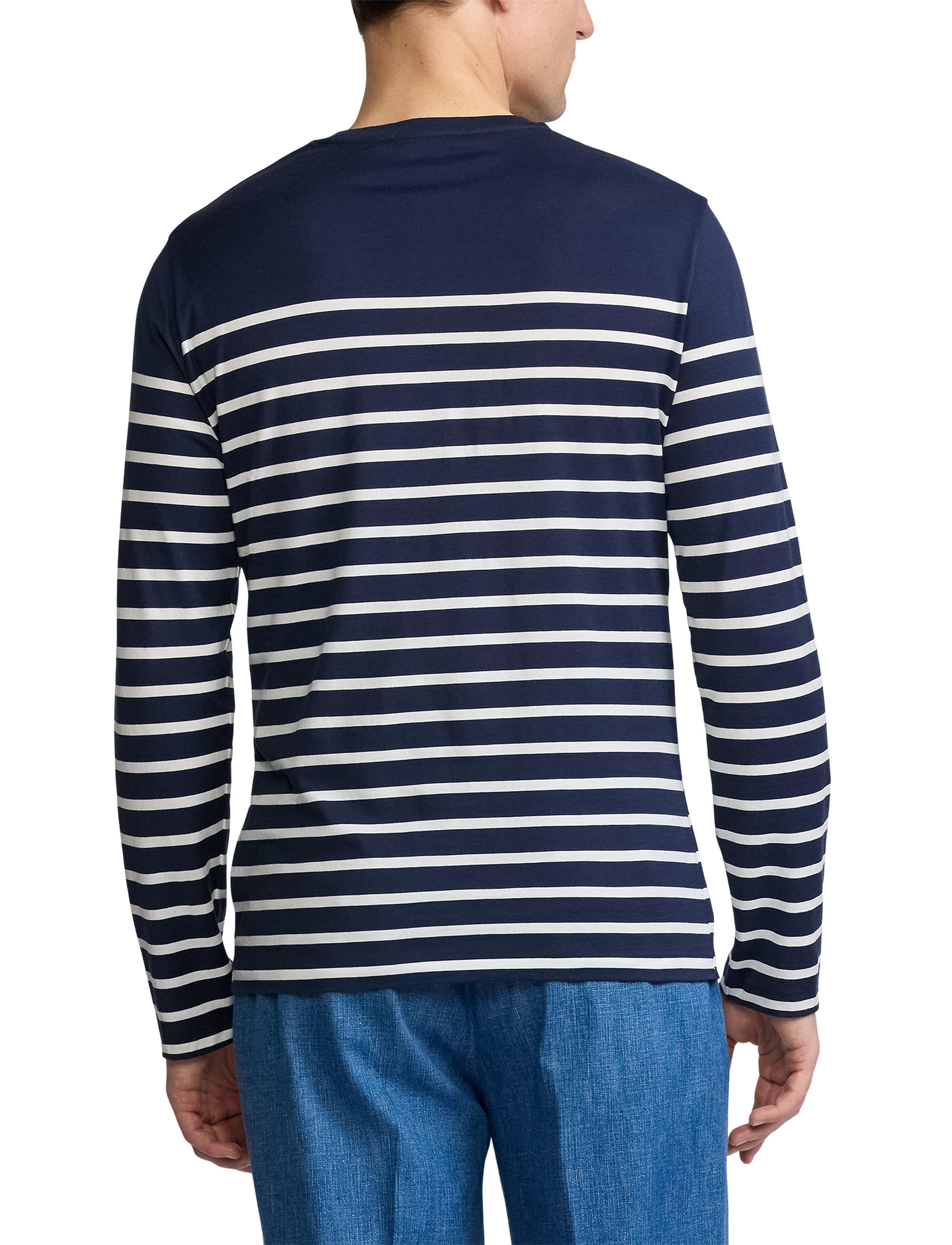 Striped long-sleeved T-shirt - Classic Chairman Navy & Dckwsh W