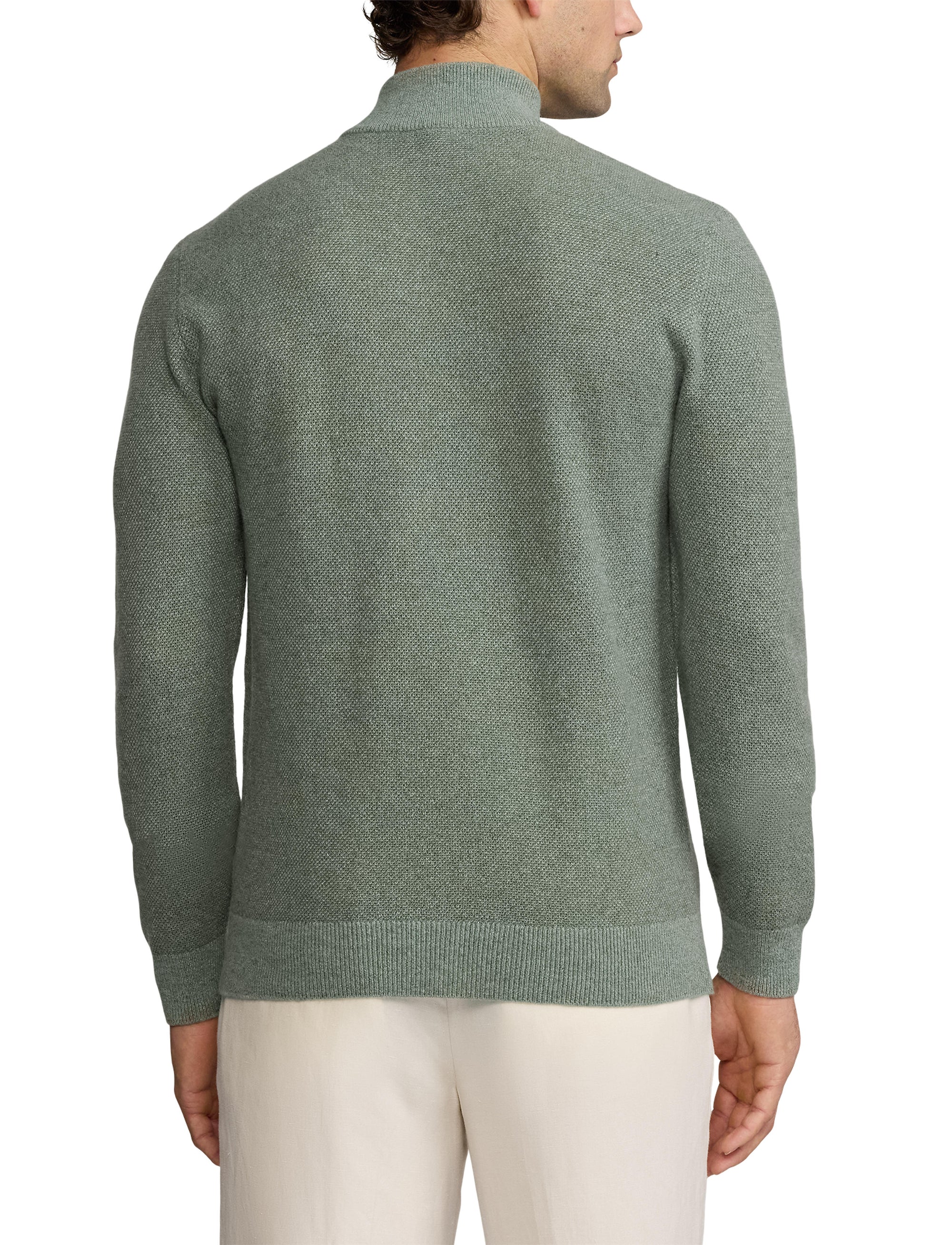 Pull demi-zippé œil-de-perdrix en cachemire - Lovett & Multicolore
