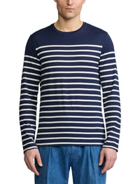 Striped long-sleeved T-shirt - Classic Chairman Navy & Dckwsh W